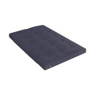Matelas Futon en Coton Gris 140x190 - TERRE DE NUIT - 5 Couches de Ouate - Epaisseur 13 cm