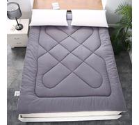 Matelas futon japonais, matelas de sol en coton épais, tapis de couchage pliable enroulable pour dortoir, matelas portable avec oreiller, literie confortable pour la maison et les voyages