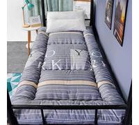 Matelas Futon Tatami Japonais Imprimé 6cm Épais Housse Anti-Poussière Amovible Remplissage Coton Fibre Entière Respirant Pliable Tapis-Sol Lit Superposé Dortoir Pour Garçons Filles Adulte Étudiant