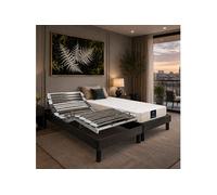 Matelas Hortense 2 latex ferme pour lit électrique 2x70x190 cm Hauteur 22 cm