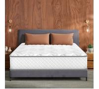 Matelas Hybride 140x190 cm, Mousse à mémoire de forme, Haute densité, Fermeté Moyenne, Ultra Respirante, Oeko-TEX, Épais 25cm