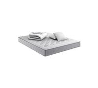 Matelas INITIAL 140x190 ressorts ensachés H23 ferme avec 2 oreillers et couette