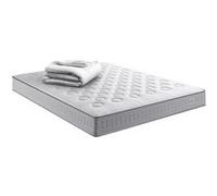 Matelas INITIAL 180x200 ressorts ensachés H23 ferme avec couette 260x240