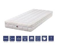 Matelas Latex Naturel 120x200 x 23 cm Ferme + Oreiller Visco - Tissu 100% Coton - Spécial Sommier Electrique - Déhoussable Housse Lavable - 7 Zones de Confort - Noyau Poli Lattex HR Dernière Génératio