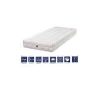 Literie Julien Matelas Latex 160x200 x 23 cm Ferme - Tissu Coton - Spécial Sommier Electrique - 7 Zones de Confort - Noyau Poli Lattex HR Dernière Génération - Très Respirant