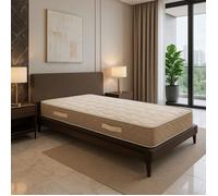 Matelas Latex Naturel + Alèse 80x190 x 23 cm Très Ferme - Tissu 100% Coton - Spécial Sommier Electrique - 7 Zones de Confort - Noyau
