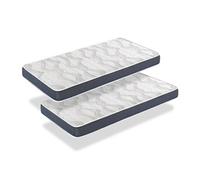 Matelas LOT 2 ERGO CONFORT 80x190 Epaisseur 14 CM - Rembourrage super soft - Juvénil - idéal pour les lits gigognes