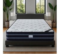 Matelas Luxe - YIDATONG - Matelas Mémoire de Forme 140x190 - 28 cm - Mousse à mémoire & ressorts ensachés - Blue Latex - OEKO-TEX