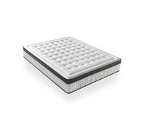 Matelas LUXIABED Premium 135x180 cm - Matelas Hybride - Mémoire de Forme + Ressorts Réversible - été/hiver - Épaisseur 30 cm