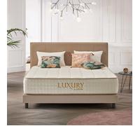 Matelas Luxury 180x200 cm - Mousse mémoire HR - Ergonomique - 7 Zones de Confort - Respirant - Réversible - Très épais epaisseur 30