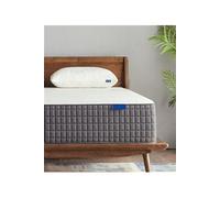 Matelas madison a Ressorts Ensaches + 3,5 cm Latex Naturel à 70 % en 75 Kg/m3 - 90x190 Hauteur +/- 25 cm - Accueil Moelleux - Soutien Ferme - 5 Zone