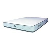Matelas marie a Ressorts + 3,5 cm Memoire de Forme 75 Kg/m3 - 140x200 Hauteur +/- 25,5 cm - Accueil Ferme - Soutien Ferme - 7 Zones de Confort - Hypoallergenique Blanc