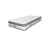 Matelas marie a Ressorts Ensaches + 3,5 cm Latex Naturel à 70 % en 75 Kg/m3 - 80x190 Hauteur +/- 25,5 cm - Accueil Moelleux - Soutien Equilibre + Oreiller Visco - 5 Zones de Confort - Hypoallergenique