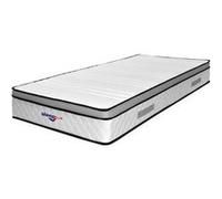 Matelas marie a ressorts ensaches + 4 cm memoire de forme 80 kg/m3 - 90x190 hauteur +/- 26 cm - accueil moelleux - soutien ferme - 7 zones de confort G