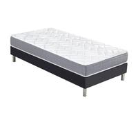 Matelas Maryland + sommier SR15 - 90x190 - Mousse - Hauteur 20 cm - Soutien ferme