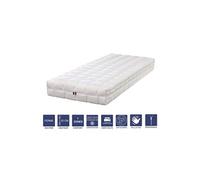 Matelas Mémoire de Forme 100x200 x 20 cm Ferme + Oreiller Visco - Spécial Sommier Electrique - Déhoussable Housse Lavable - 7 Zones de Confort -