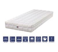 Matelas Mémoire de Forme 120x190 x 20 cm Très Ferme + Oreiller Visco - Spécial Sommier Electrique - Déhoussable Housse Lavable - 7 Zones de Confort - Noyau Poli Lattex HR Dernière Génération - Très Re