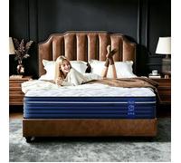 Matelas mémoire de forme 140x190 pour 2 personnes, Ép. 30cm , 7 zones de confort , Soutien ergonomique, Haute densité et respirant