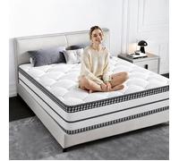 Matelas mémoire de forme 140x190 pour 2 personnes - Épaisseur 30cm - 7 zones de confort - Soutien ergonomique - Respirant -Durable