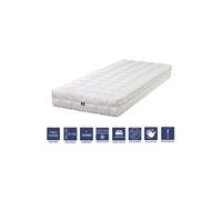 Matelas Mémoire de Forme 140x200 x 20 cm Très Ferme - Spécial Sommier Electrique - Déhoussable Housse Lavable - 7 Zones de Confort - Noyau Poli