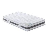 Matelas Mémoire de Forme 60 Kg/m3 120x200 x 23 cm Très Ferme + Oreiller Visco - 7 Zones de Confort - Noyau Poli Lattex HR Dernière Génération - Très Respirant G