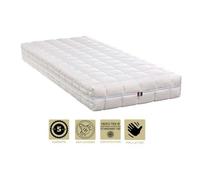 Matelas Mémoire de Forme 60 Kg/m3 140x190 x 19 cm Ferme - Spécial Sommier Electrique - Déhoussable Housse Lavable - 5 Zones de Confort - Ame Poli Lattex HR Haute Densité - Hypoallergénique