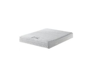 Matelas memoryplus a Ressorts + 3 cm Latex Naturel à 70 % en 75 Kg/m3 - 90x190 Hauteur +/- 22 cm - Accueil Moelleux - Soutien Ferme - 5 Zones de Confort - Hypoallergenique Blanc