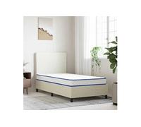 Matelas mousse 100x200 cm vidaxl accueil ferme soutien mi-ferme epaisseur 17 cm 5 zones housse de matelas G
