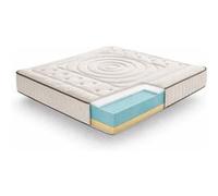 Matelas mousse 120x200 Imperial Cachemire, 25 cm, confort multizone, accueil moelleux, ferme, anti-acarien et hypoallergénique