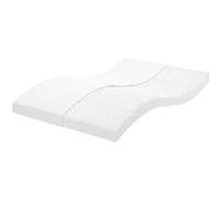 Matelas mousse 120x200 cm vidaxl accueil ferme soutien moelleux epaisseur 10 cm 7 zones housse de matelas G