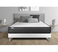 Matelas mousse 130x200 cm accueil enveloppant soutien ferme epaisseur 20 cm 5 zones