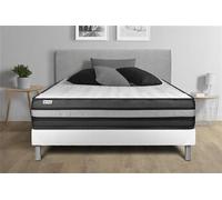 Matelas mousse 130x200 cm accueil enveloppant soutien ferme epaisseur 24 cm 5 zones