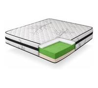 Matelas 135x190 mousse therapy carbone anti stress mousse h.r. épaisseur 19 cm - tissu 3d système airfresh
