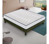 Matelas Mousse 135x200 cm CLEO - Epaisseur 20 Cm - Réversible - Côté Été/hiver