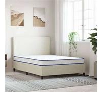 Matelas mousse 140x190 cm vidaxl accueil ferme soutien ferme epaisseur 17 cm 5 zones housse de matelas G