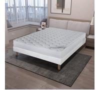 Matelas mousse 140x190x18 cm soutien équilibré blanc - MONTINA