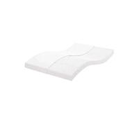 vidaXL Matelas en mousse 140x220 cm blanc – 7 zones, dureté 20 ILD, épaisseur 10 cm