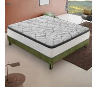 Matelas Mousse 150x200 cm DELUXE - Epaisseur 25 Cm - Réversible - Côté Été/hiver
