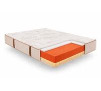 Matelas mousse 150x200 cm epaisseur 30 cm soutien ferme 7 zones accueil moelleux