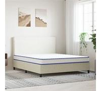 Matelas mousse 160x200 cm vidaxl accueil souple soutien moelleux epaisseur 17 cm 5 zones housse de matelas G