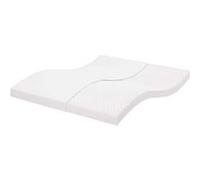 vidaXL Matelas en mousse 180x220 cm 7 zones dureté 20 ILD épaisseur 10 cm blanc