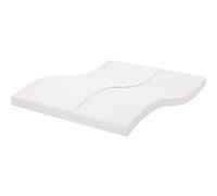 vidaXL Matelas en mousse blanc 200x220 cm 7 zones dureté 20 ILD