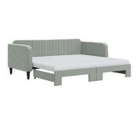 Matelas mousse 2x90x190 cm vidaxl soutien non communique Non spécifié zones + housse de matelas Gris G