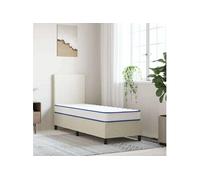 Matelas mousse 70x200 cm vidaxl accueil ferme soutien souple epaisseur 17 cm 5 zones housse de matelas G