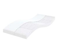 vidaXL Matelas mousse 80x220 cm épaisseur 10 cm 7 zones accueil ferme, soutien moelleux