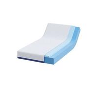 Vidaxl Matelas Blanc Et Bleu Tissu Jacquard En Polyester 100%