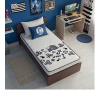Matelas mousse 90x190 cm BREIZH - Mousse profilée 5 zones de confort - Soutien ferme - epaisseur 15 cm - Fabriqué en Belgique
