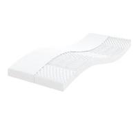 vidaXL Matelas en Mousse Blanc 90x190 cm 7 Zones dureté 20 ILD, Matelas de lit, Matelas rafraîchissant, Matelas Souple, Matelas Simple