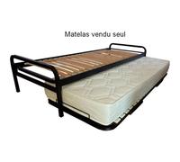 Matelas mousse HEVEA SELECTION - Gigogne nacre HD30 80x190 cm - Ferme - Anti-acarien