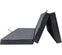Matelas mousse - Matelas de camping avec housse 120 x 200 x 10 cm - Gris graphite